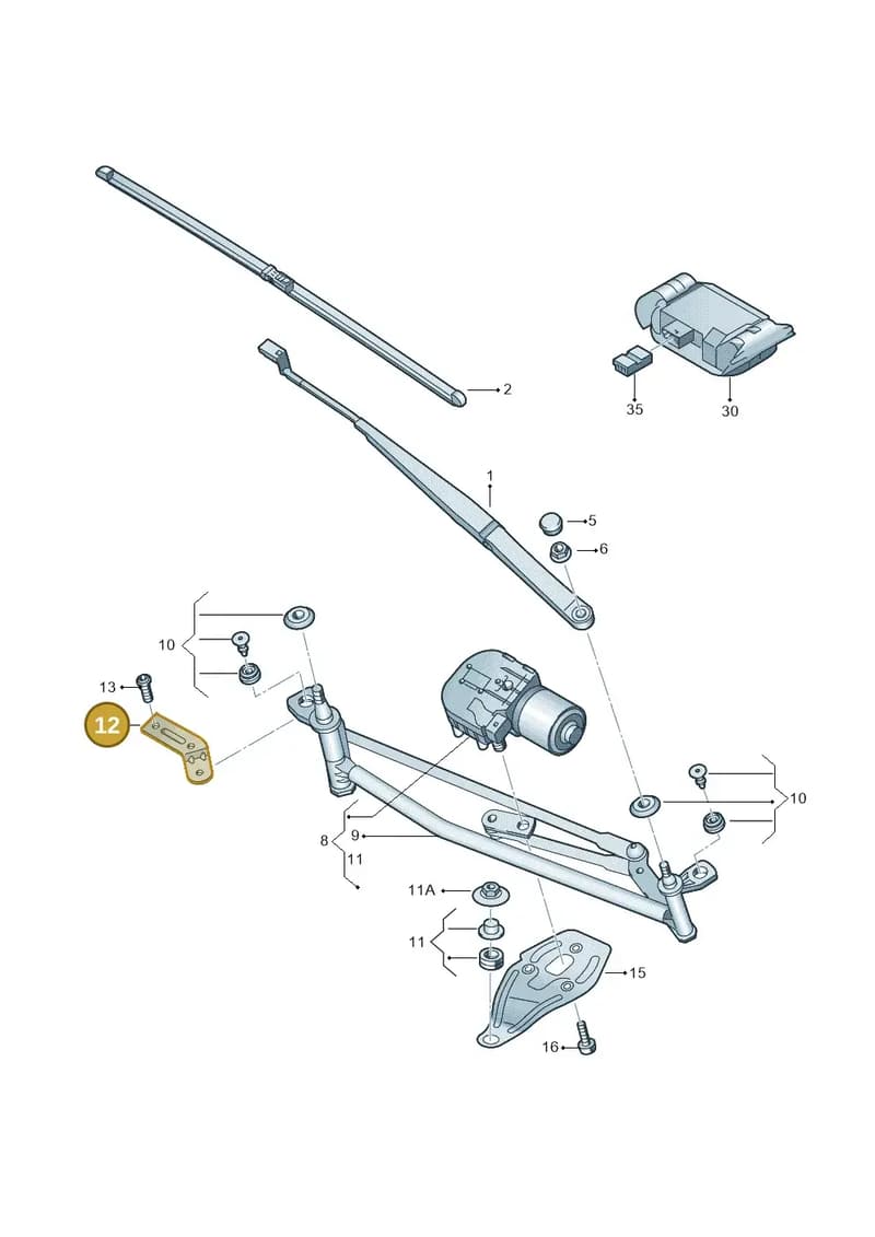 1Z2955633A — Skoda Superb (2013-2015) diagram 632955000, position 12