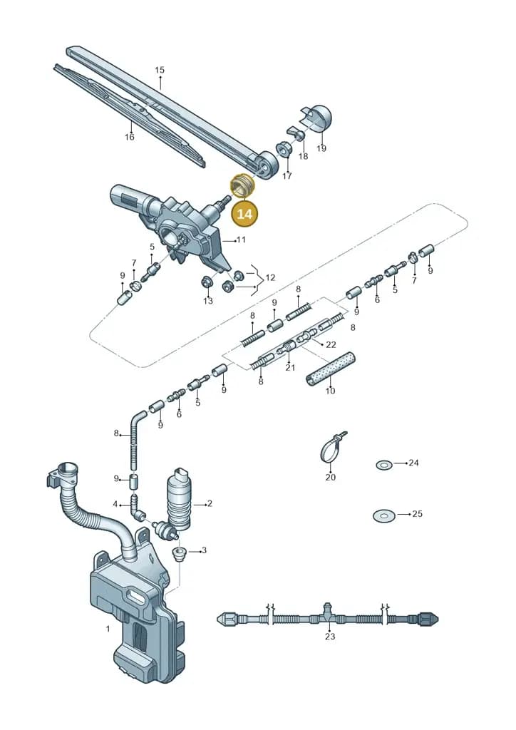 1Z5955758 — Skoda Octavia (2017-2020) diagram 805955030, position 14