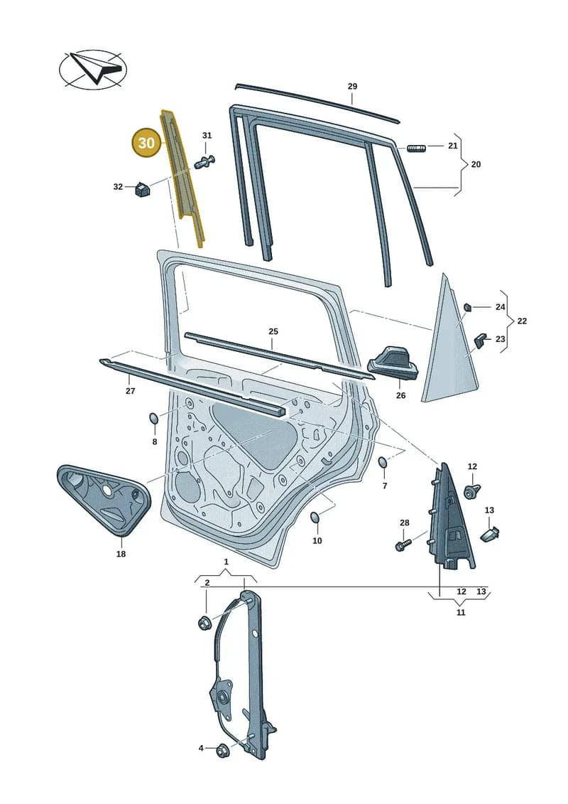 2GL839901B041 — Volkswagen Taos 1.4 (2021-2023) diagram 2br839500, position 30