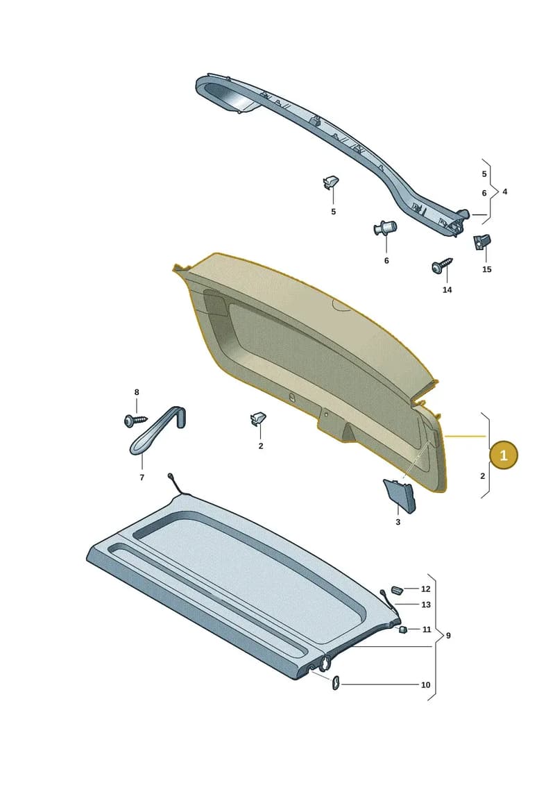 2GL8679759B9 — Volkswagen Taos 1.4 (2021-2023) diagram 2br867090, position 1