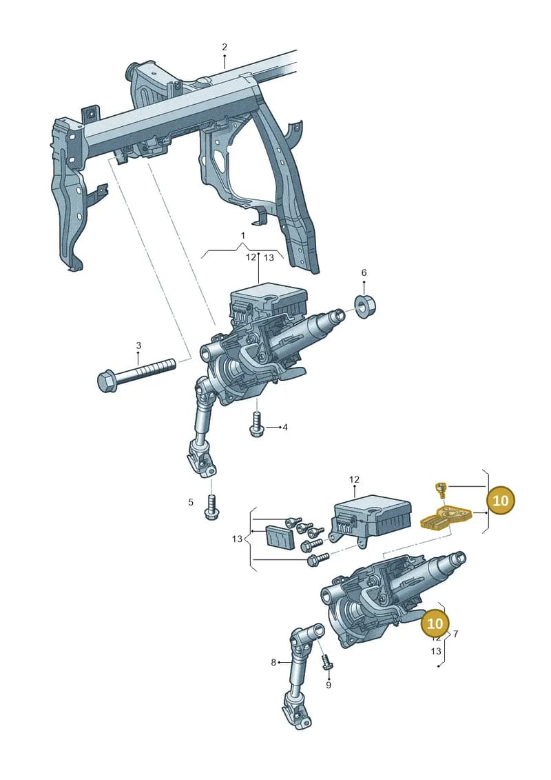 2QD423357 — Volkswagen Lavida XR (2023-) diagram 678419350, position 10