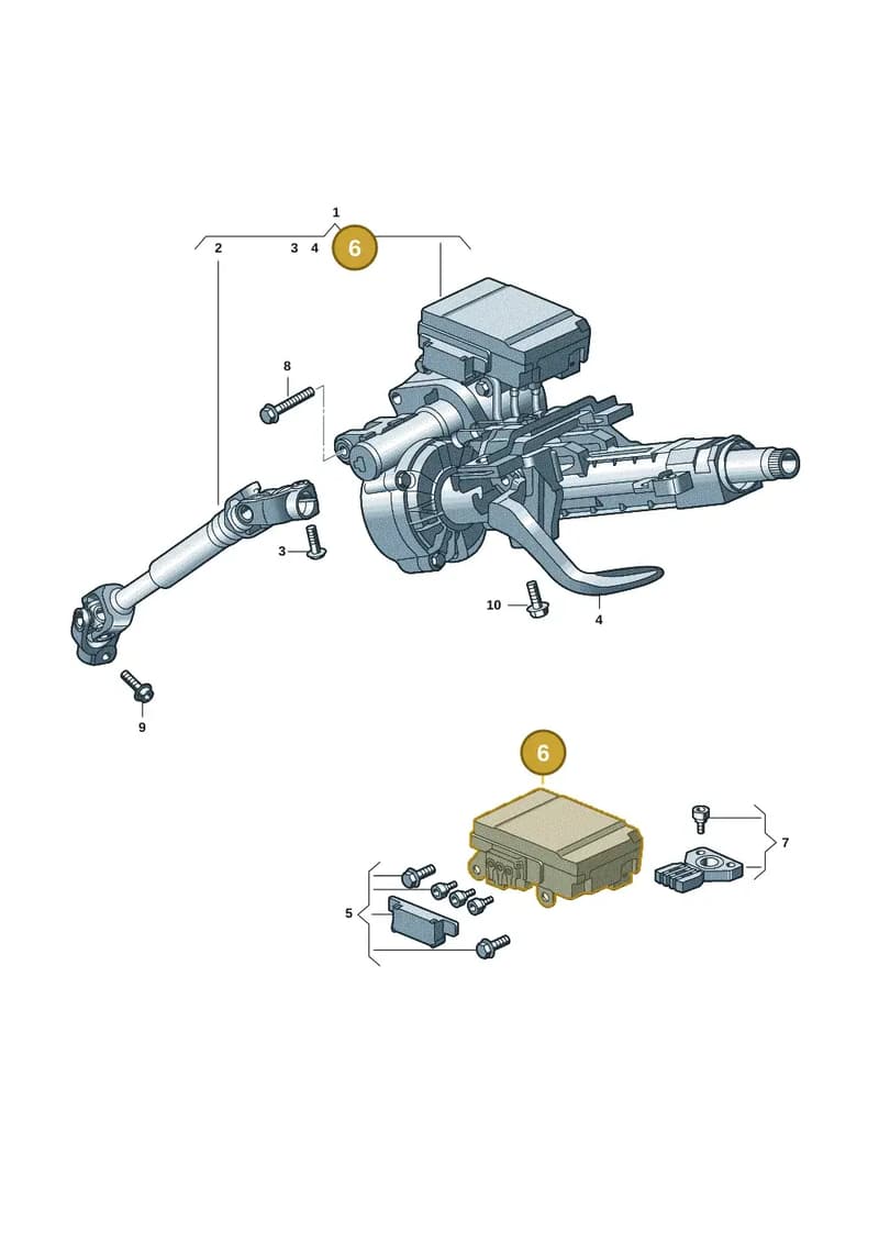 2QD909144E — Volkswagen Polo 1.6 (2020-2022) diagram 62i423050, position 6