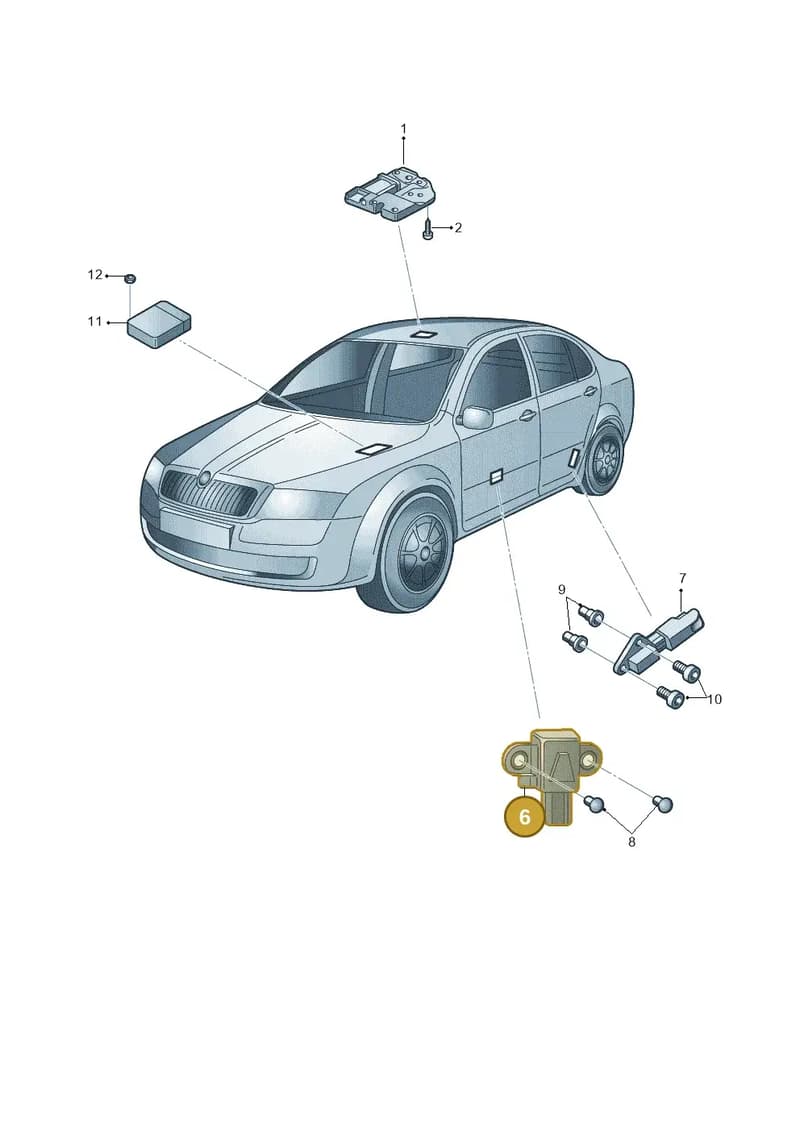 34D959351 — Volkswagen Gran Santana (2015-2019) diagram 419959000, position 6