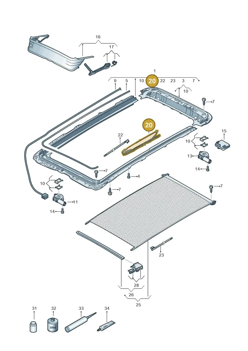 3G9898738C — Skoda Karoq (2017-2022) diagram 793877200, position 20