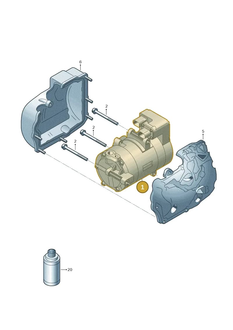 3GD816803D — Audi Q2L BEV (2019-2023) diagram 774260100, position 1