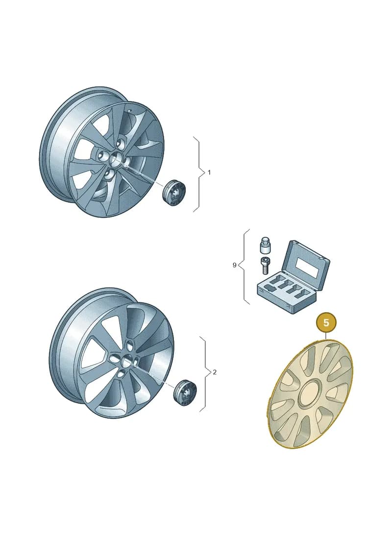 3P0073900 — Skoda Citigo (2011-2019) diagram 727071700, position 5