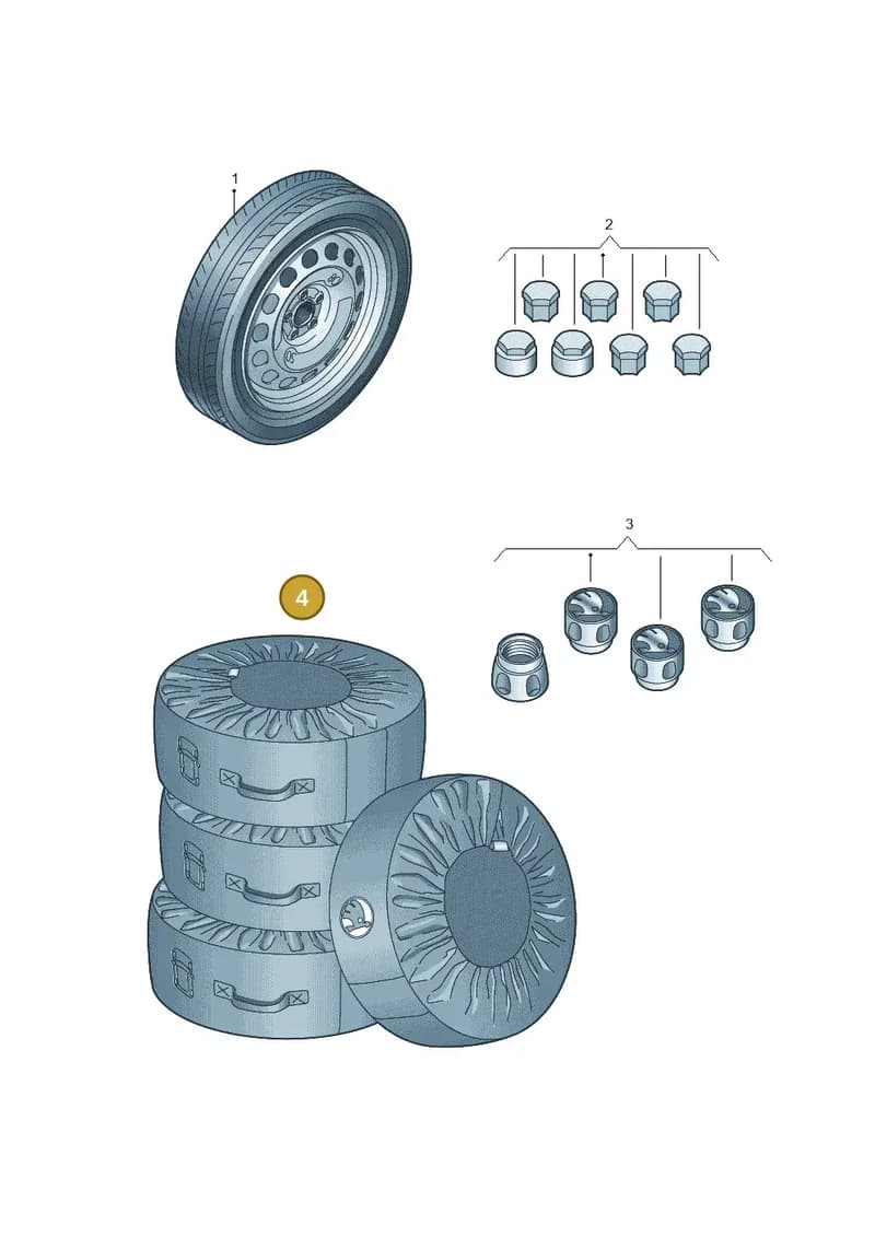 3P0073900 — Skoda Superb Combi (2023-2024) diagram 851073300, position 4
