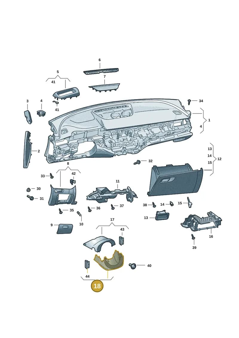 3P08585594PK — Skoda Superb Combi (2023-2024) diagram 3p0857010, position 18