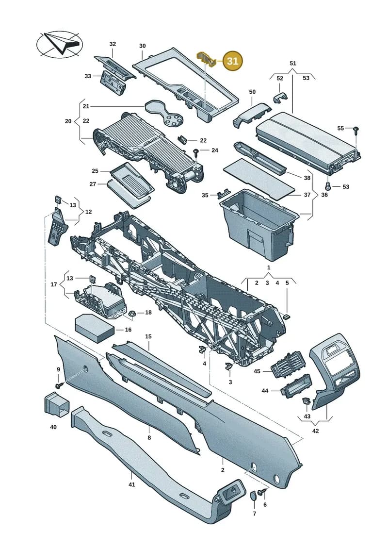 3P08633304PK — Skoda Superb Combi (2023-2024) diagram 3j0863500, position 31