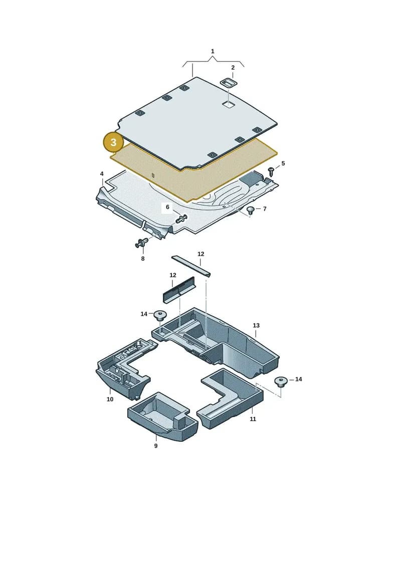 3P0863463CA9 — Skoda Superb Combi (2023-2024) diagram 3p0863020, position 3