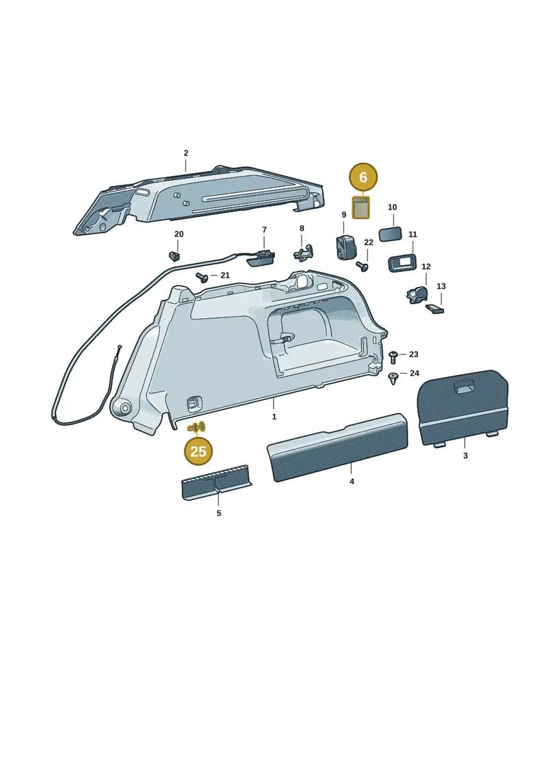 3P0867572A — Skoda Superb Combi (2023-2024) diagram 3p0867080, position 6+25