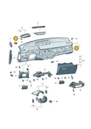 3P18197944PK Skoda Vent Grille (Soul 4PK)