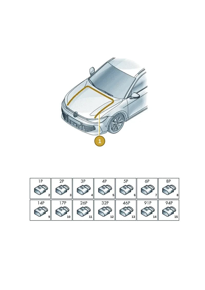 3P1971002 — Skoda Superb Combi (2023-2024) diagram 3j0971800, position 1