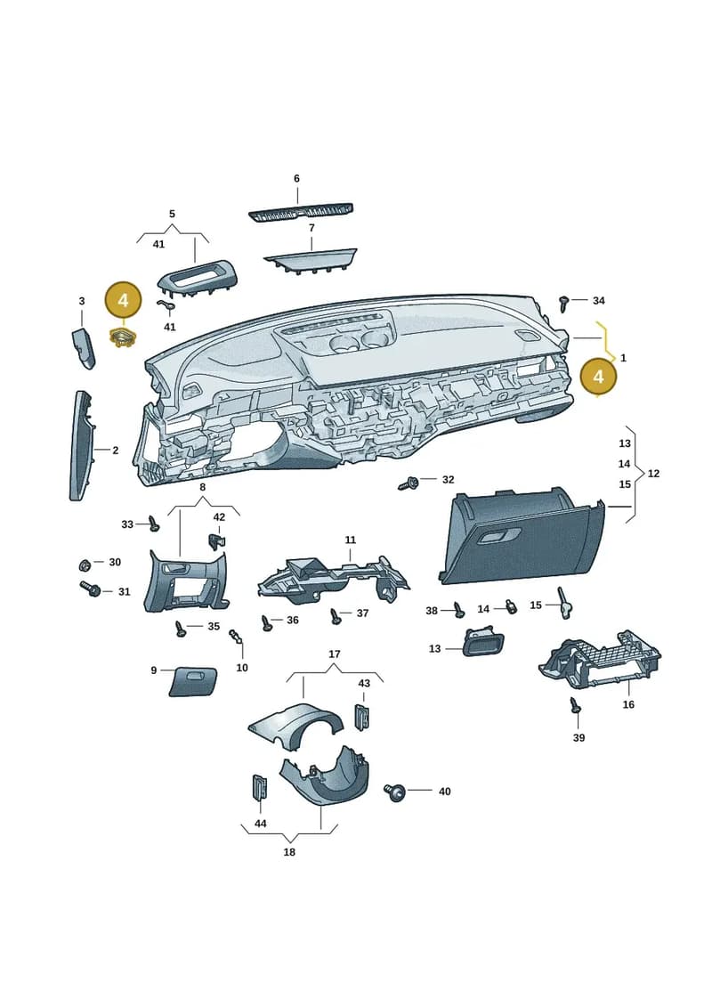 3P28197944PK — Skoda Superb Combi (2023-2024) diagram 3p0857010, position 4