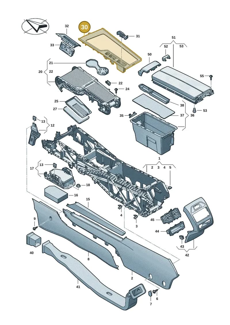 3P2863680A041 — Skoda Superb Combi (2023-2024) diagram 3j0863500, position 30