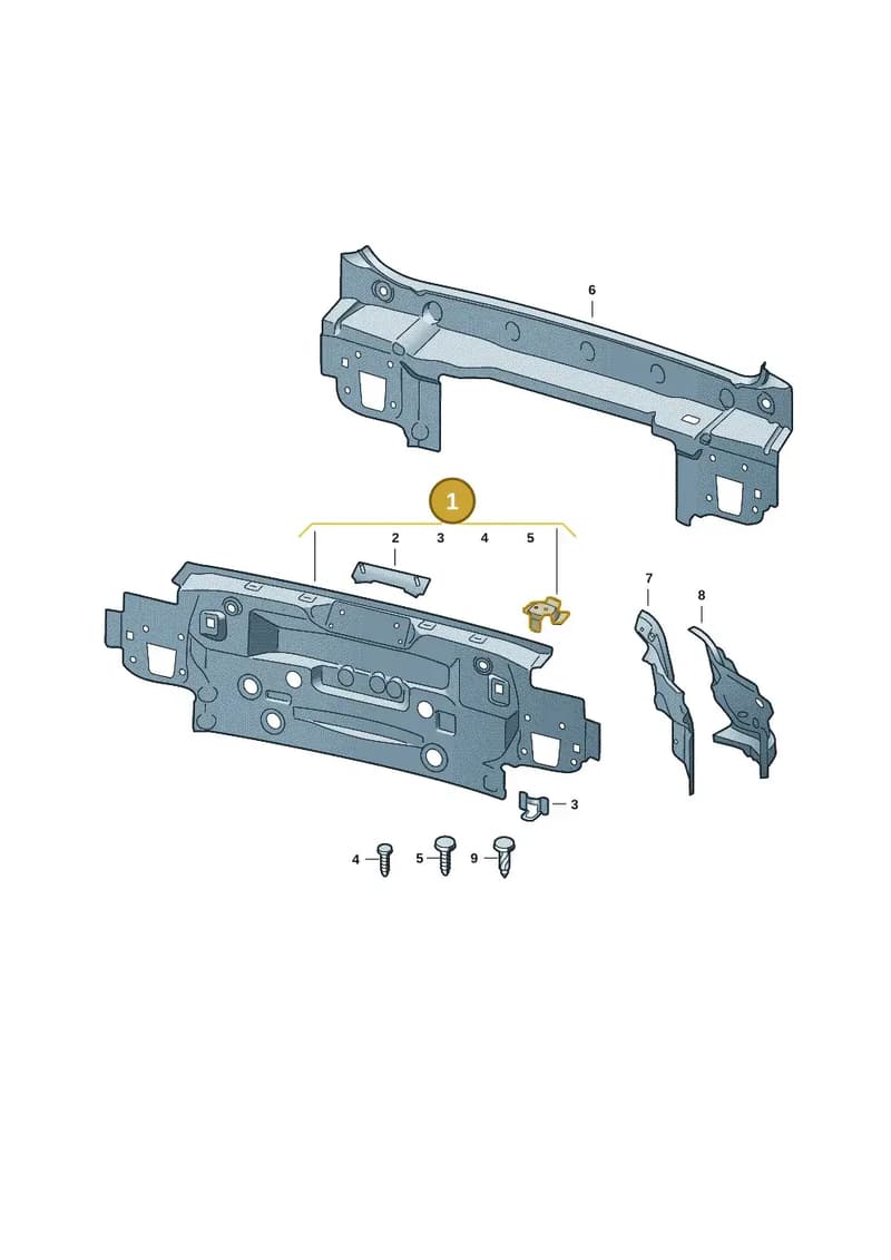 3P3813301 — Skoda Superb Combi (2023-2024) diagram 3p0813000, position 1