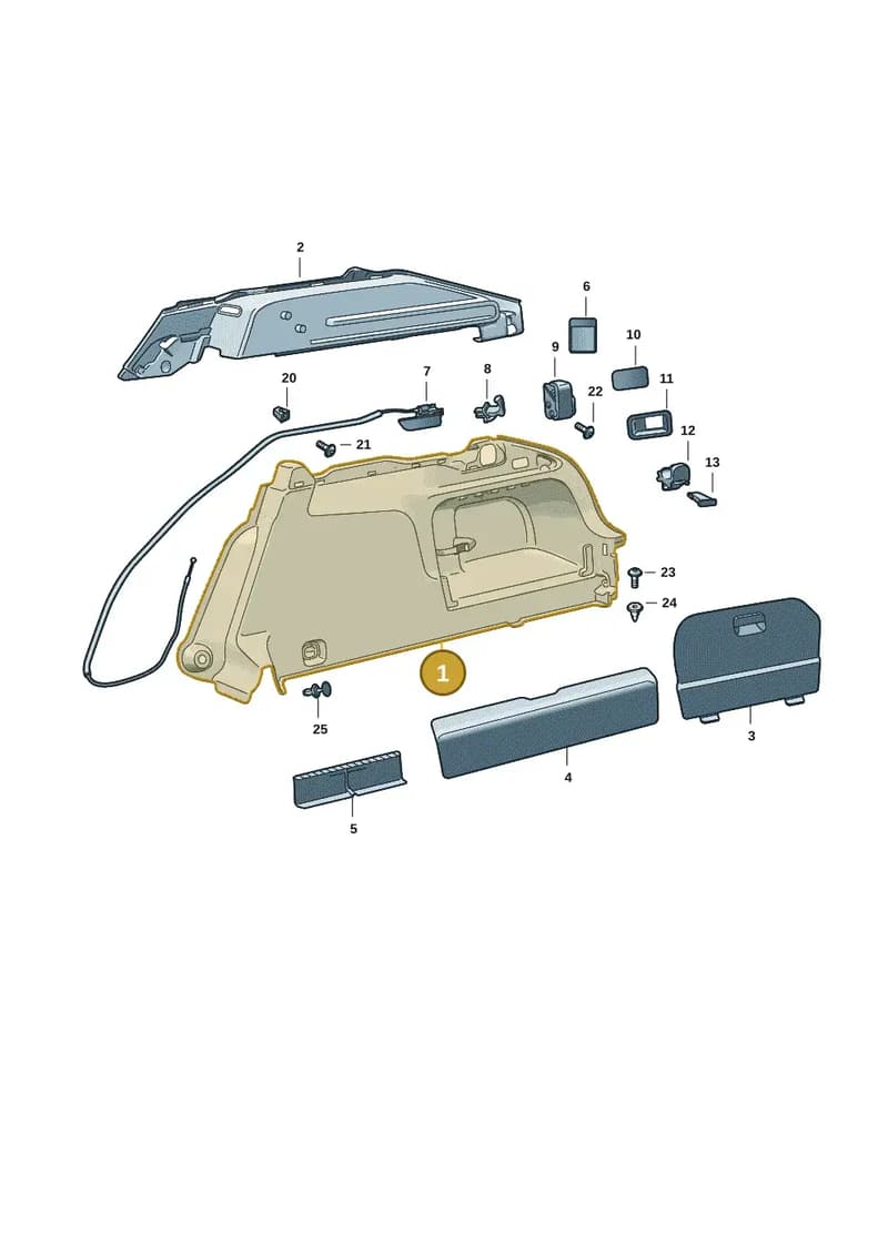 3P3867427CA9 — Skoda Superb Combi (2023-2024) diagram 3p0867080, position 1