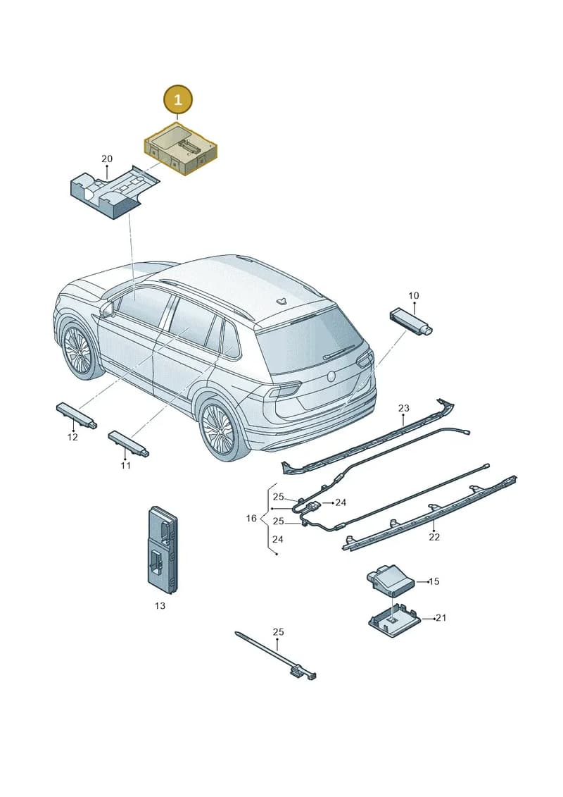 3Q0959435G — Skoda Kodiaq (2016-2024) diagram 804909000, position 1