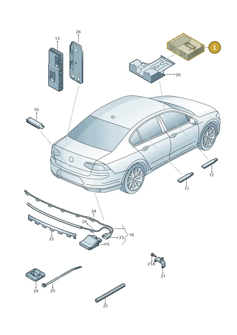 3Q0959435G — Skoda Superb Combi (2015-2024) diagram 851909000, position 1