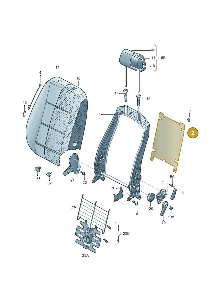 3T0881989B — Skoda Octavia (2017-2020) diagram 753881500, position 2