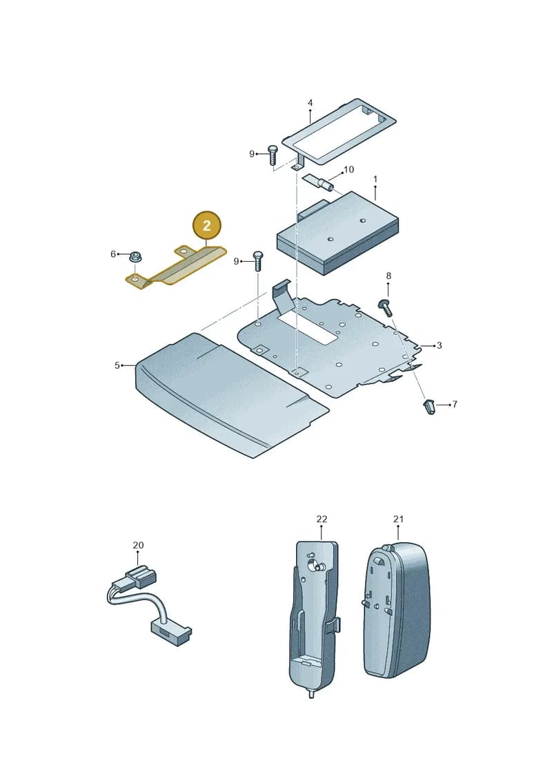 3T0919747 — Skoda Octavia (2017-2020) diagram 666035500, position 2
