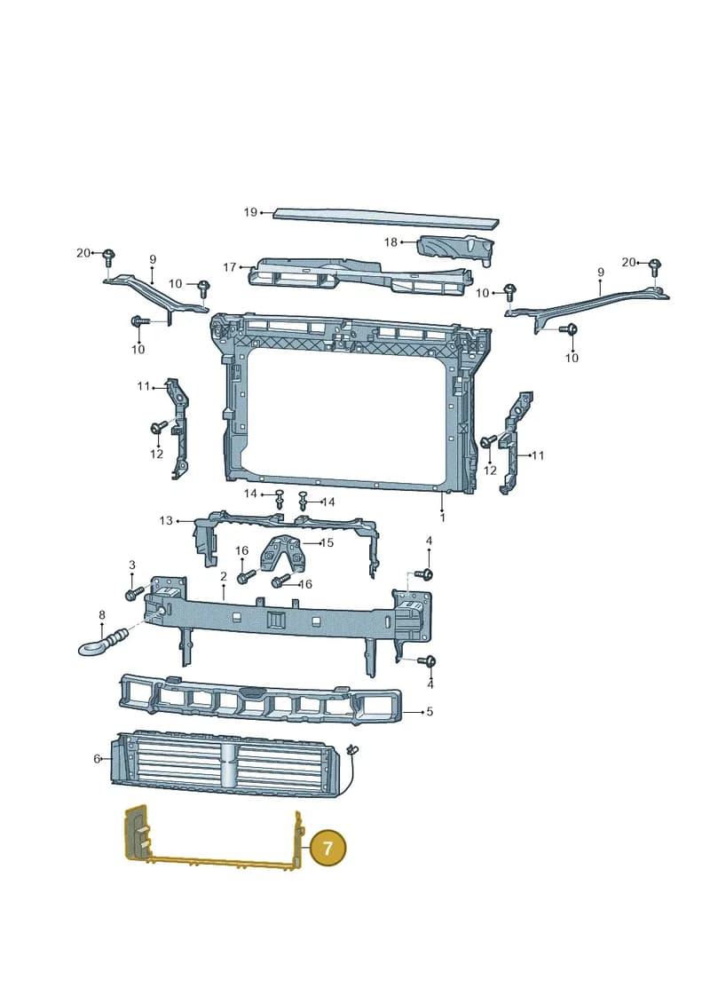 3V0121295H — Skoda Superb Combi (2015-2024) diagram 851805000, position 7