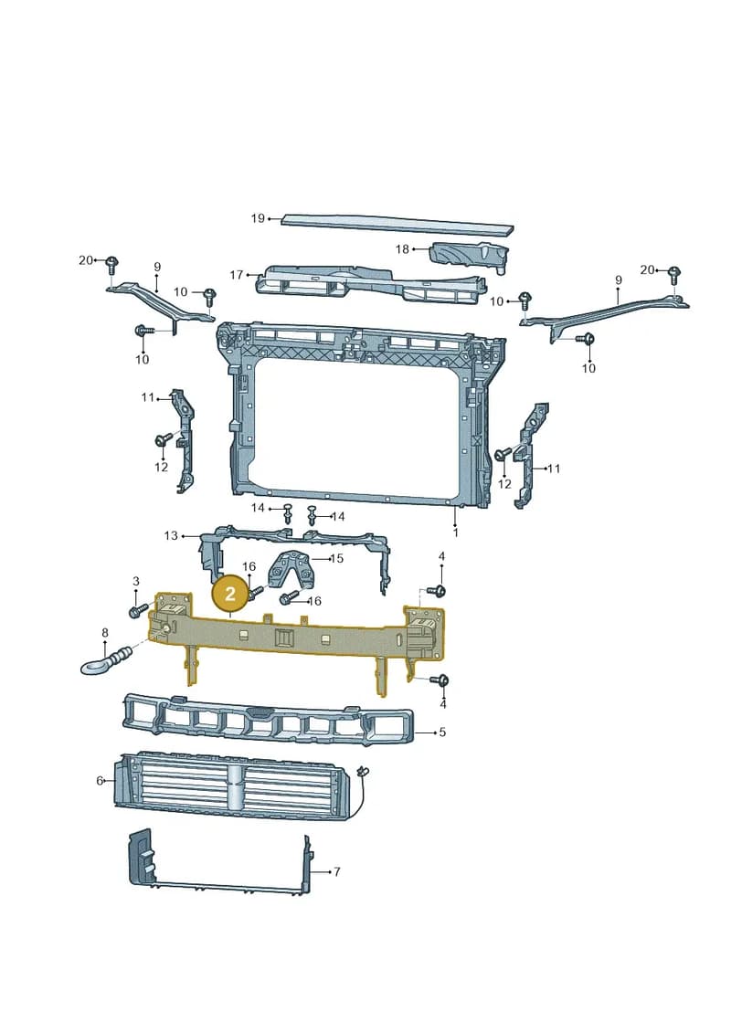3V0807109R — Skoda Superb Combi (2015-2024) diagram 851805000, position 2