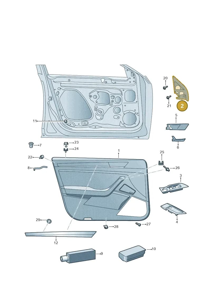 3V0837973A9B9 — Skoda Superb Combi (2015-2024) diagram 851867000, position 2