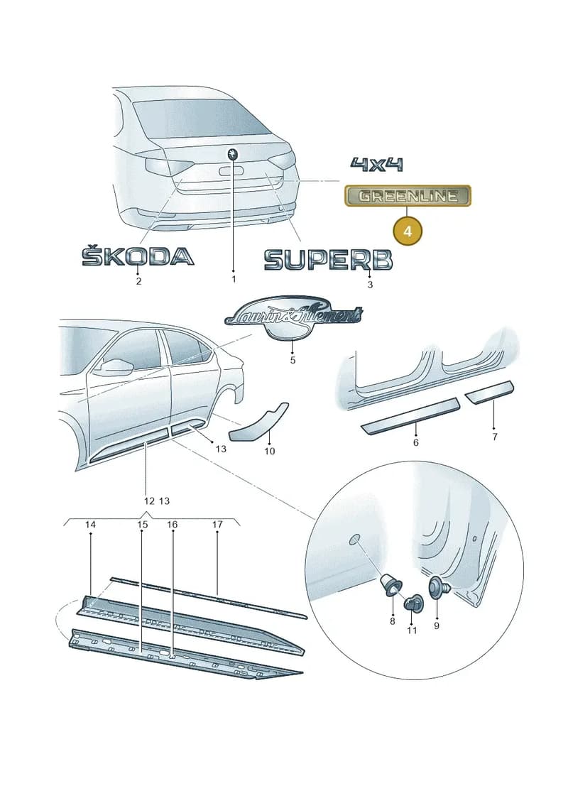 3V0853687C2ZZ — Skoda Superb Combi (2015-2024) diagram 851000010, position 4
