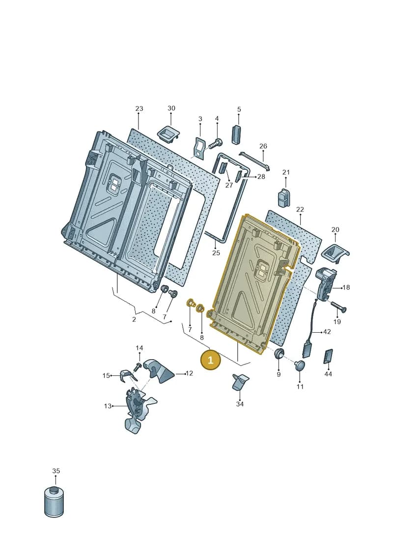 3V0885501CWR9 — Skoda Octavia (2019-2022) diagram 585000001, position 1