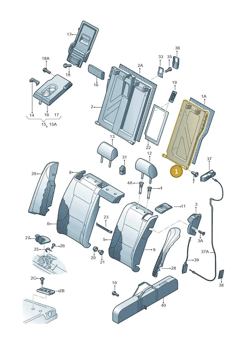 3V0885501CWR9 — Skoda Octavia (2017-2020) diagram 753885700, position 1