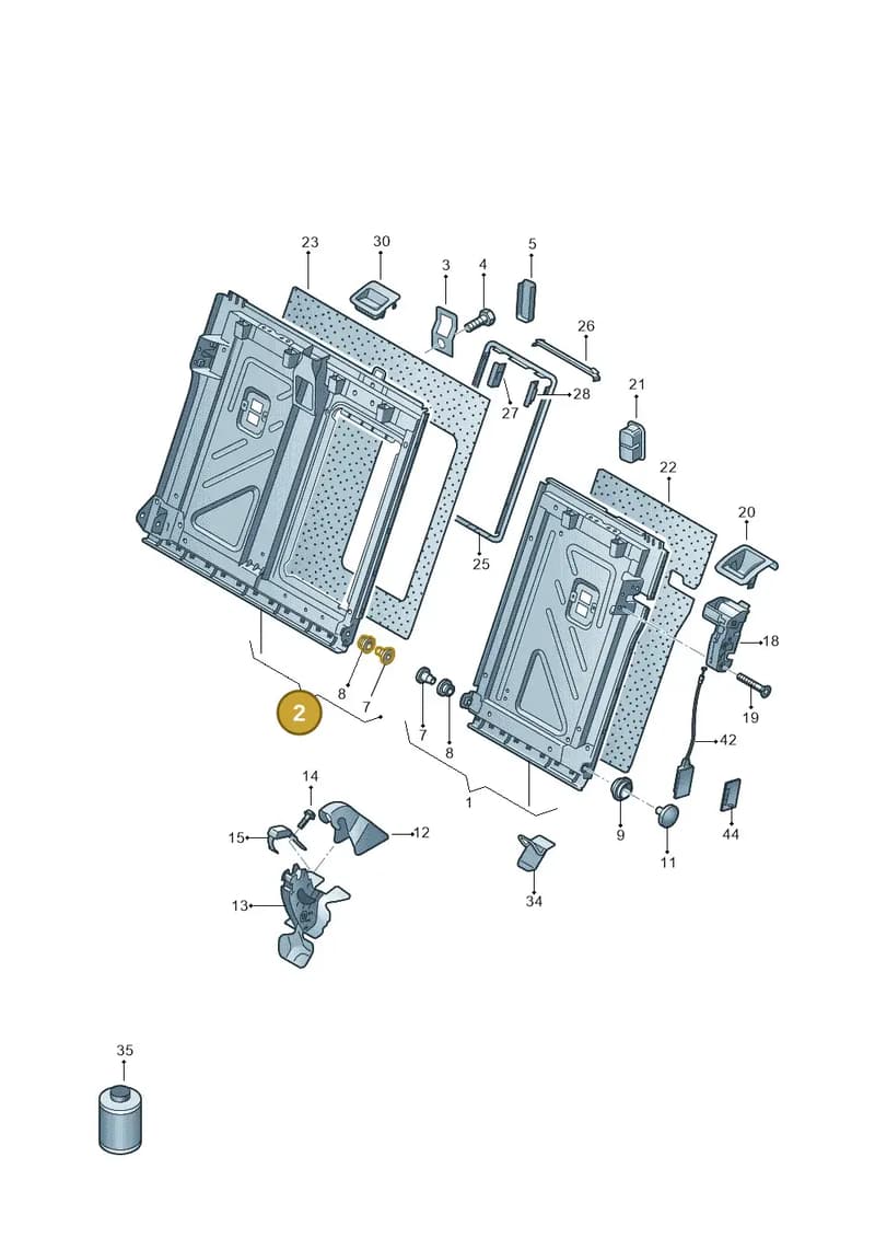 3V0885502BWR9 — Skoda Octavia (2019-2022) diagram 585000001, position 2