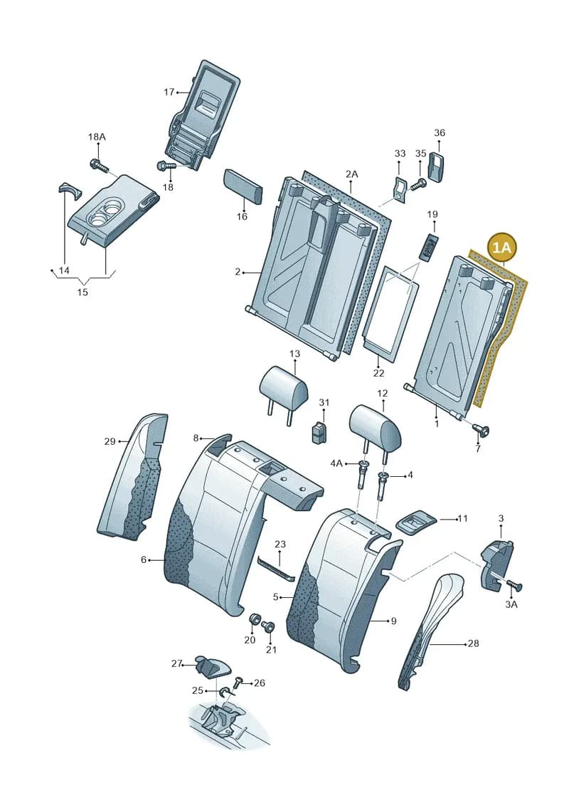 3V0885753WR9 — SEAT Toledo (2015-2019) diagram 740885700, position 1A