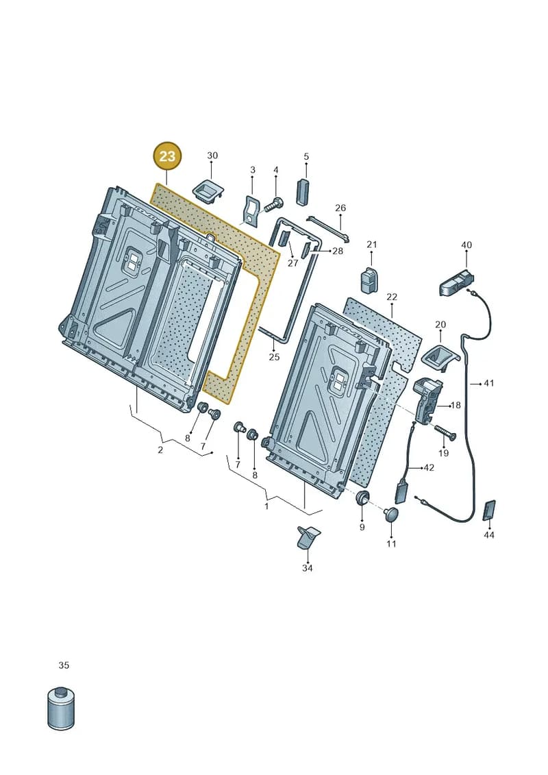 3V0885754DWR9 — Skoda Karoq (2017-2023) diagram 834885090, position 23