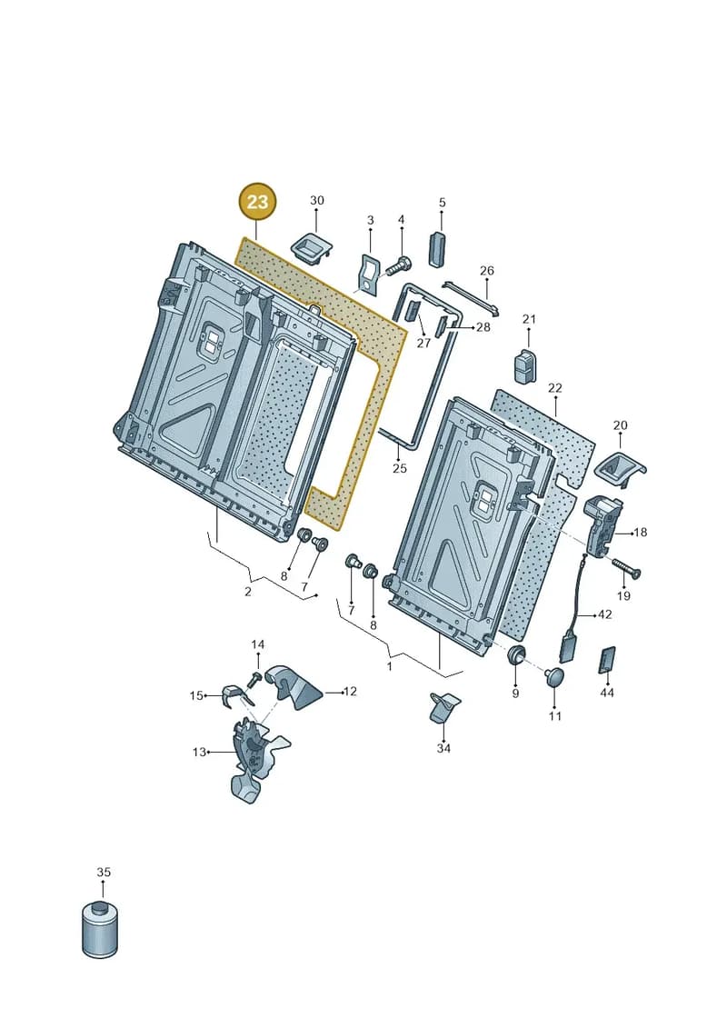 3V0885754DWR9 — Skoda Octavia (2019-2022) diagram 585000001, position 23