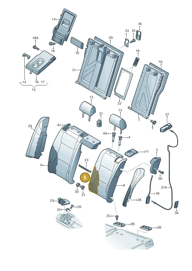 3V0885775AC — Skoda Superb Combi (2015-2024) diagram 851000001, position 5