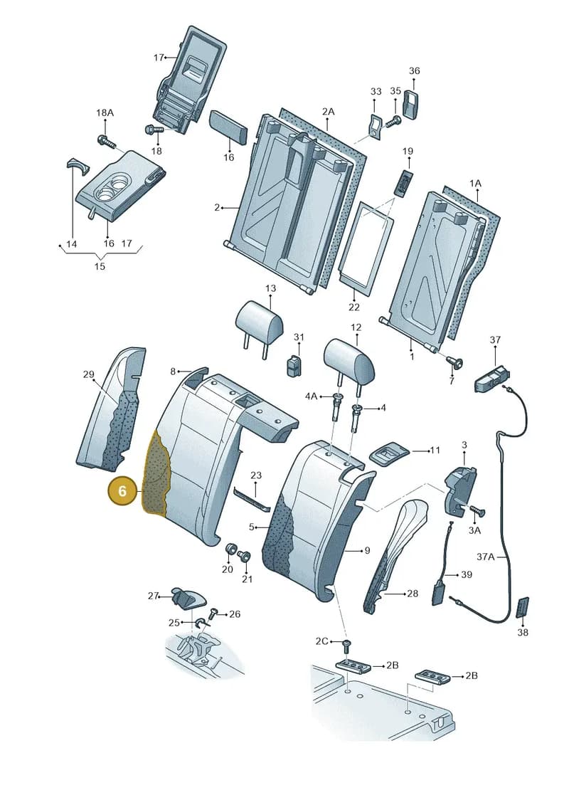 3V0885776AK — Skoda Superb Combi (2015-2024) diagram 851000001, position 6