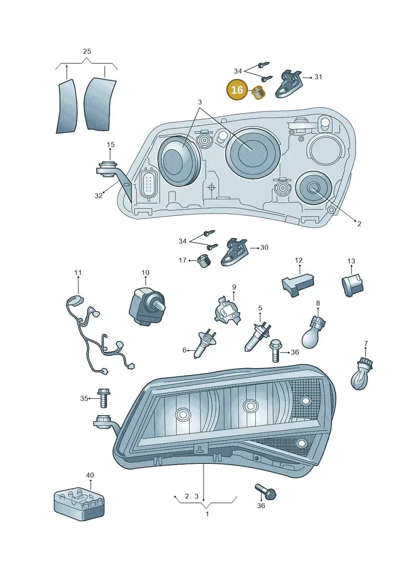 3V0941131C — Skoda Superb Combi (2015-2024) diagram 851941000, position 16