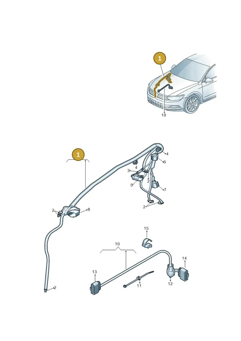 3V0971081 — Skoda Superb Combi (2015-2024) diagram 851972000, position 1