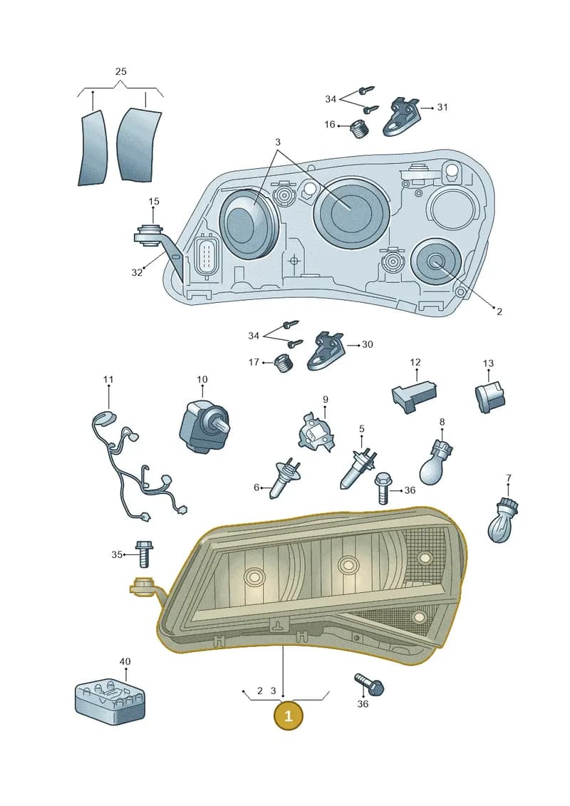 3V1941015E — Skoda Superb Combi (2015-2024) diagram 851941000, position 1