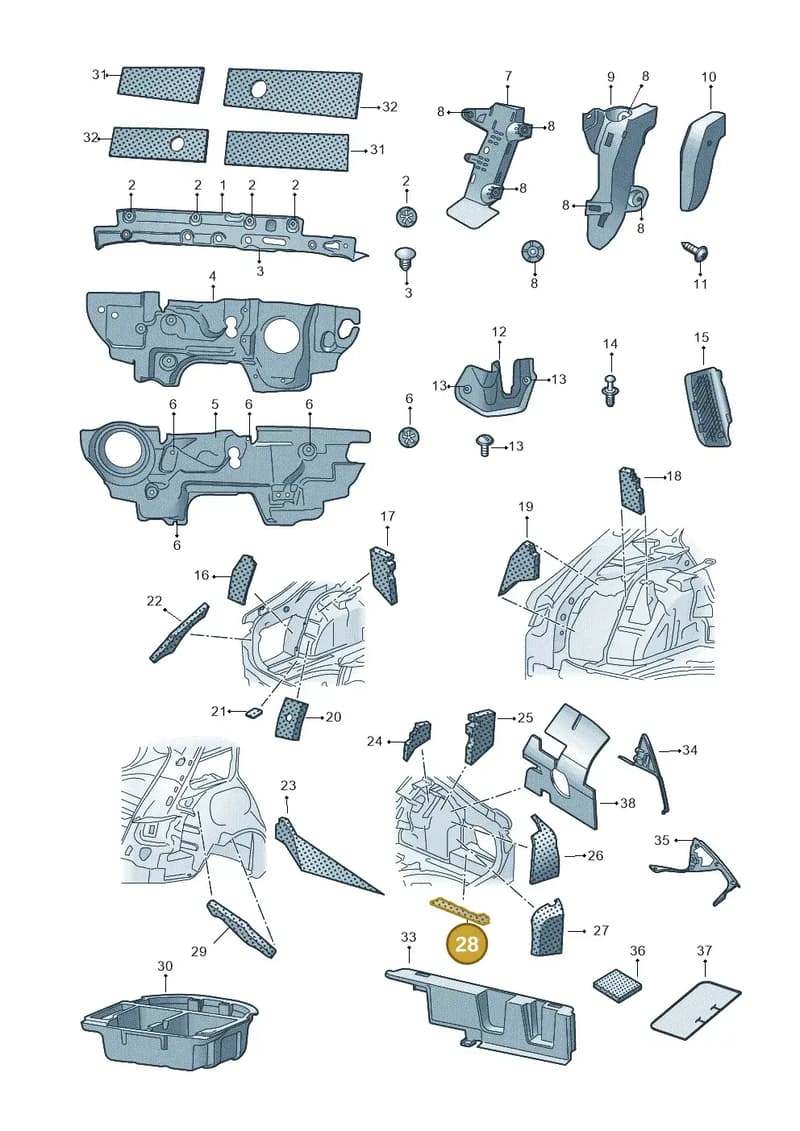 3V5864914A — Skoda Superb Combi (2015-2024) diagram 851000090, position 28