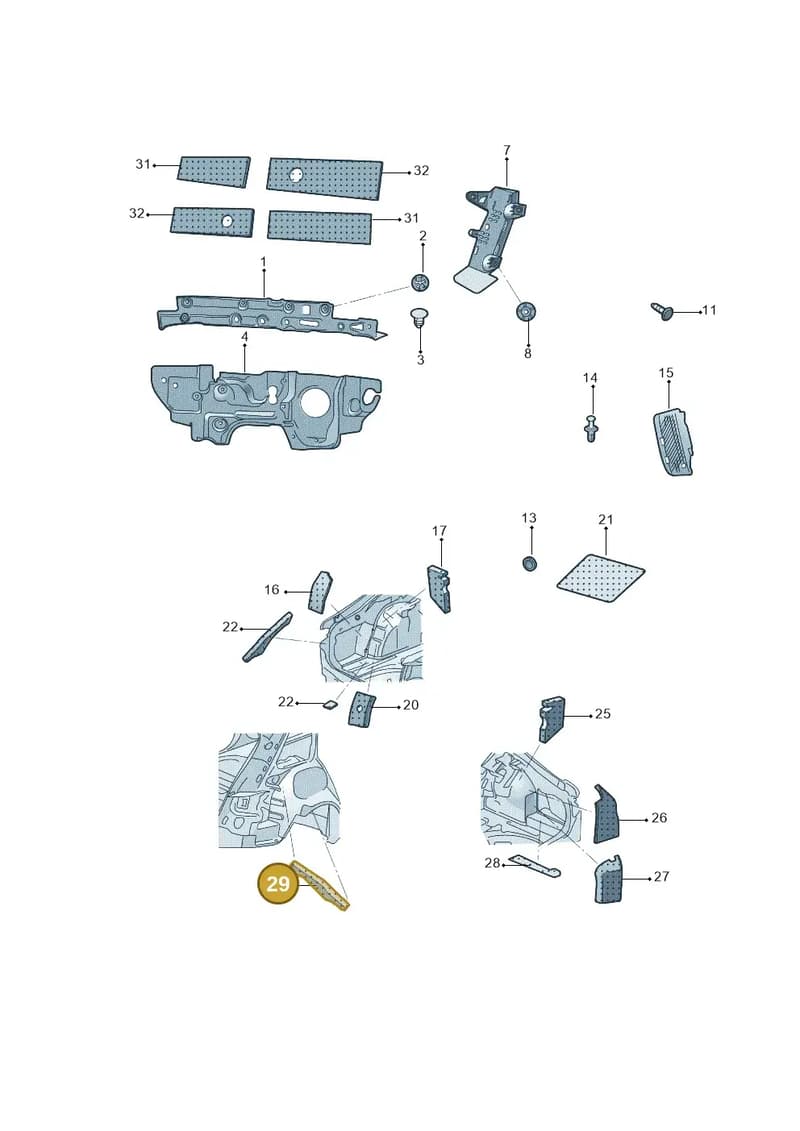 3V5864984 — Skoda Superb NF (2015-2023) diagram 881863300, position 29