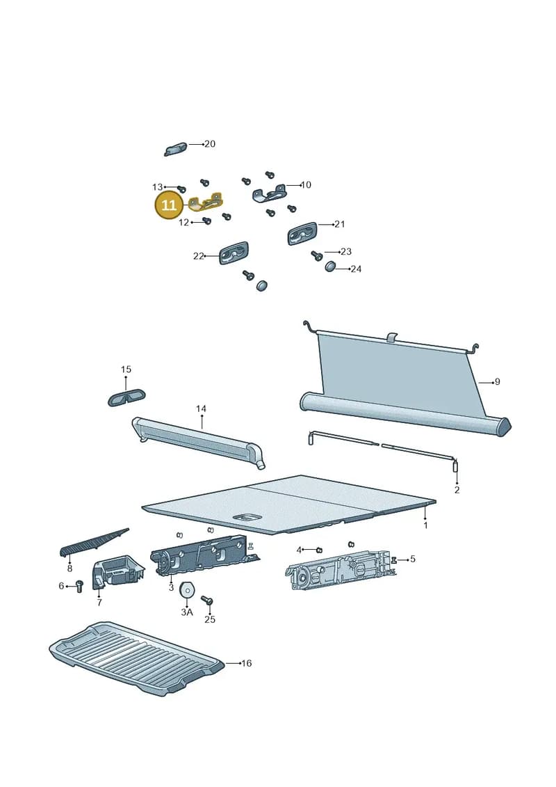 3V9861252A — Skoda Superb Combi (2015-2024) diagram 851867860, position 11