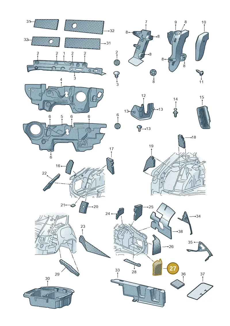 3V9864908A — Skoda Superb Combi (2015-2024) diagram 851000090, position 27