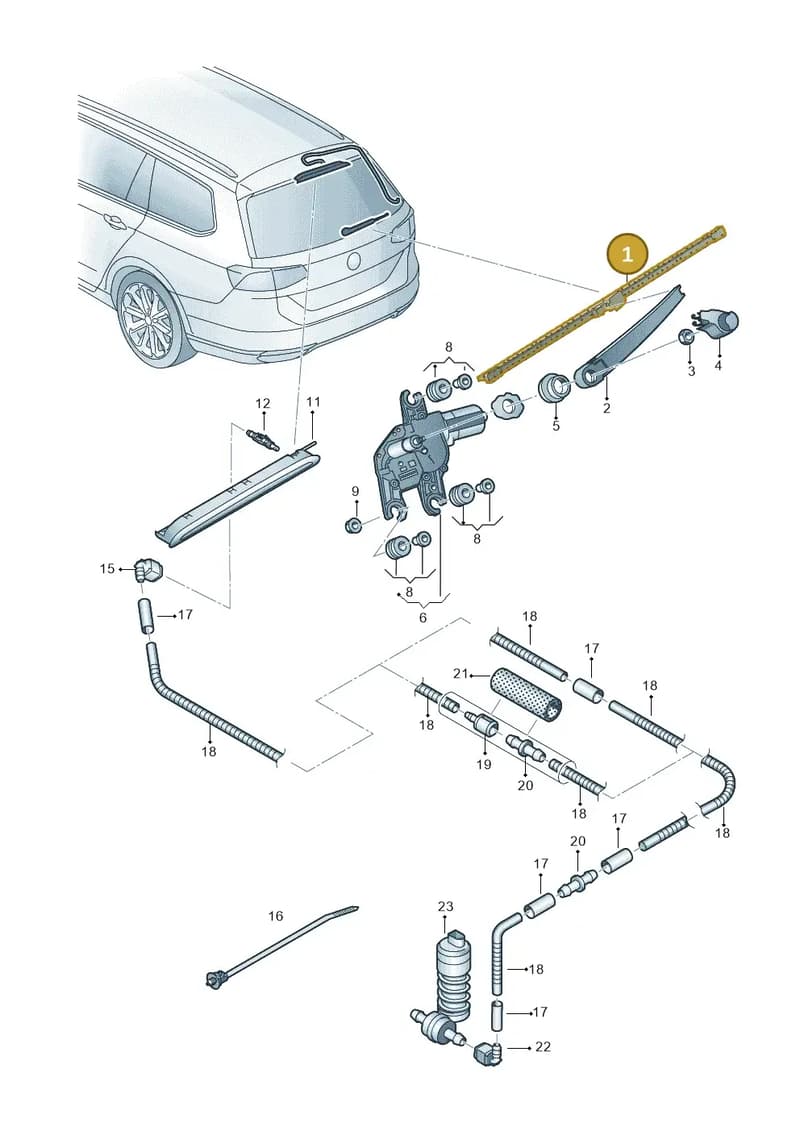 3V9955425 — Skoda Superb Combi (2015-2024) diagram 793955200, position 1