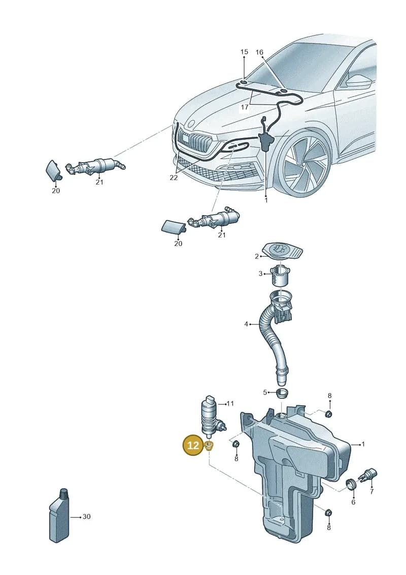 431955465 — Skoda Enyaq (2020-) diagram 584955010, position 12