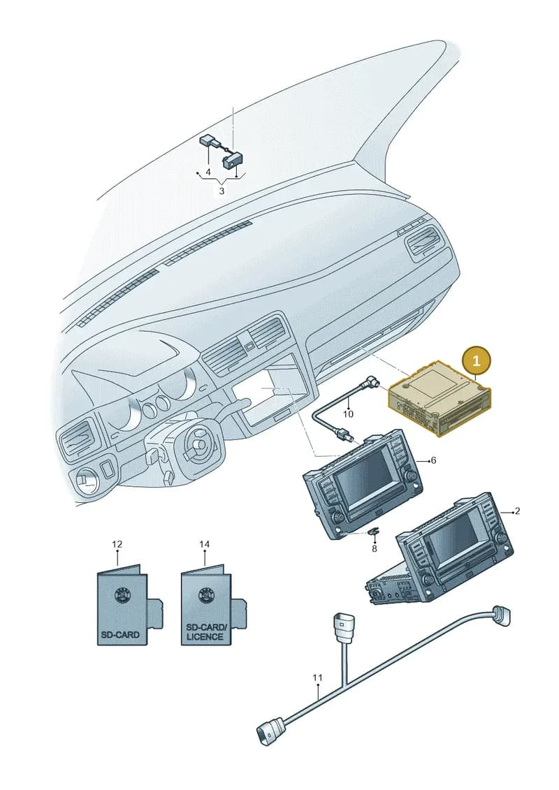 565035020C — Skoda Octavia (2017-2020) diagram 805035003, position 1