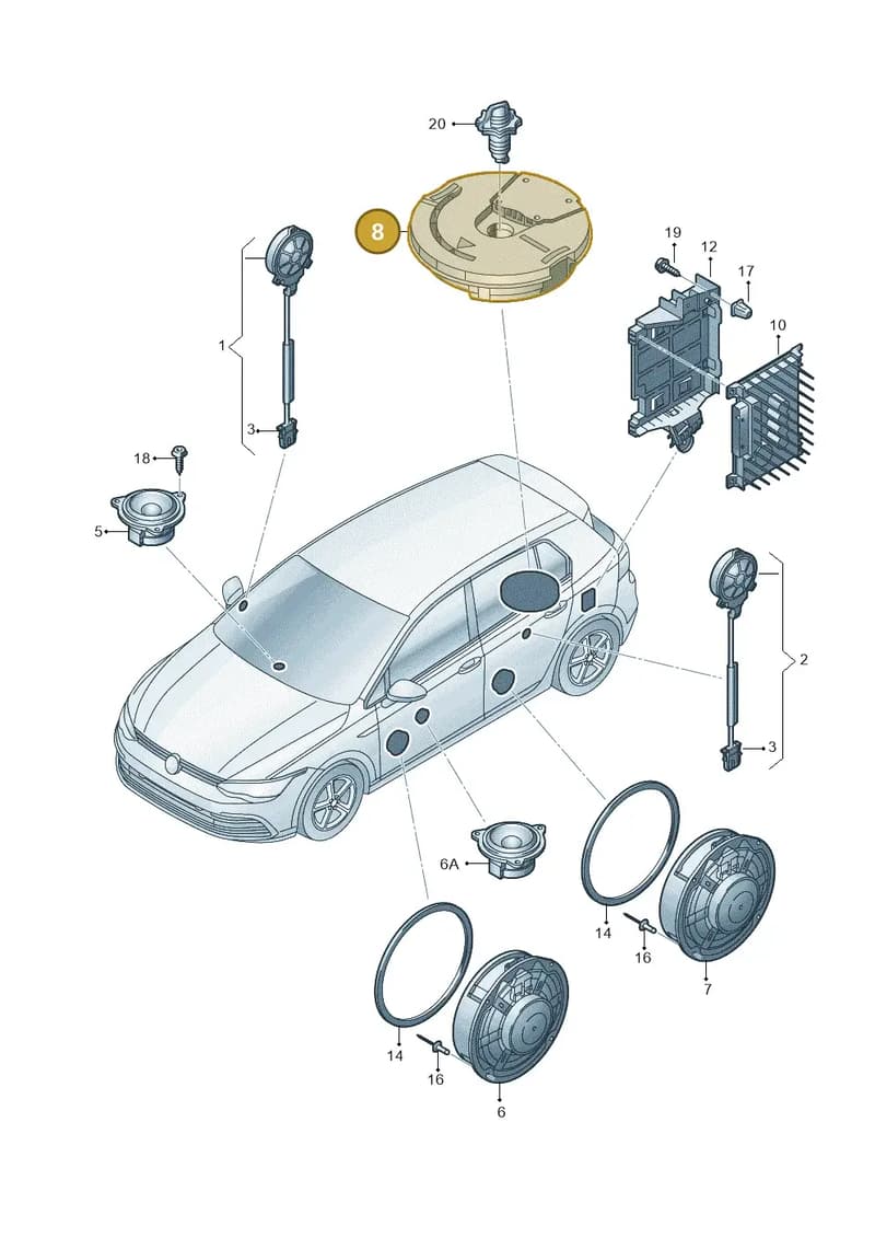 565035412 — Skoda Octavia (2019-2022) diagram 585035035, position 8
