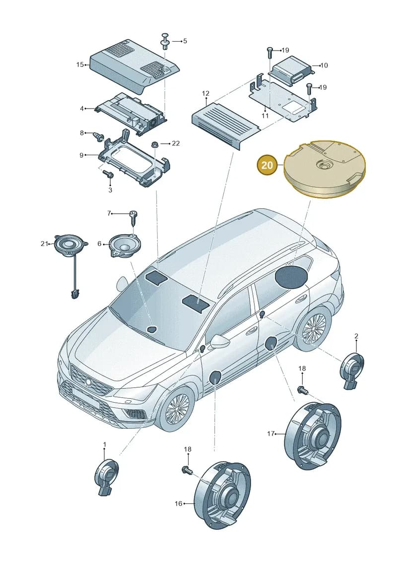 565035412 — Skoda Kodiaq (2018-2022) diagram 804000160, position 20