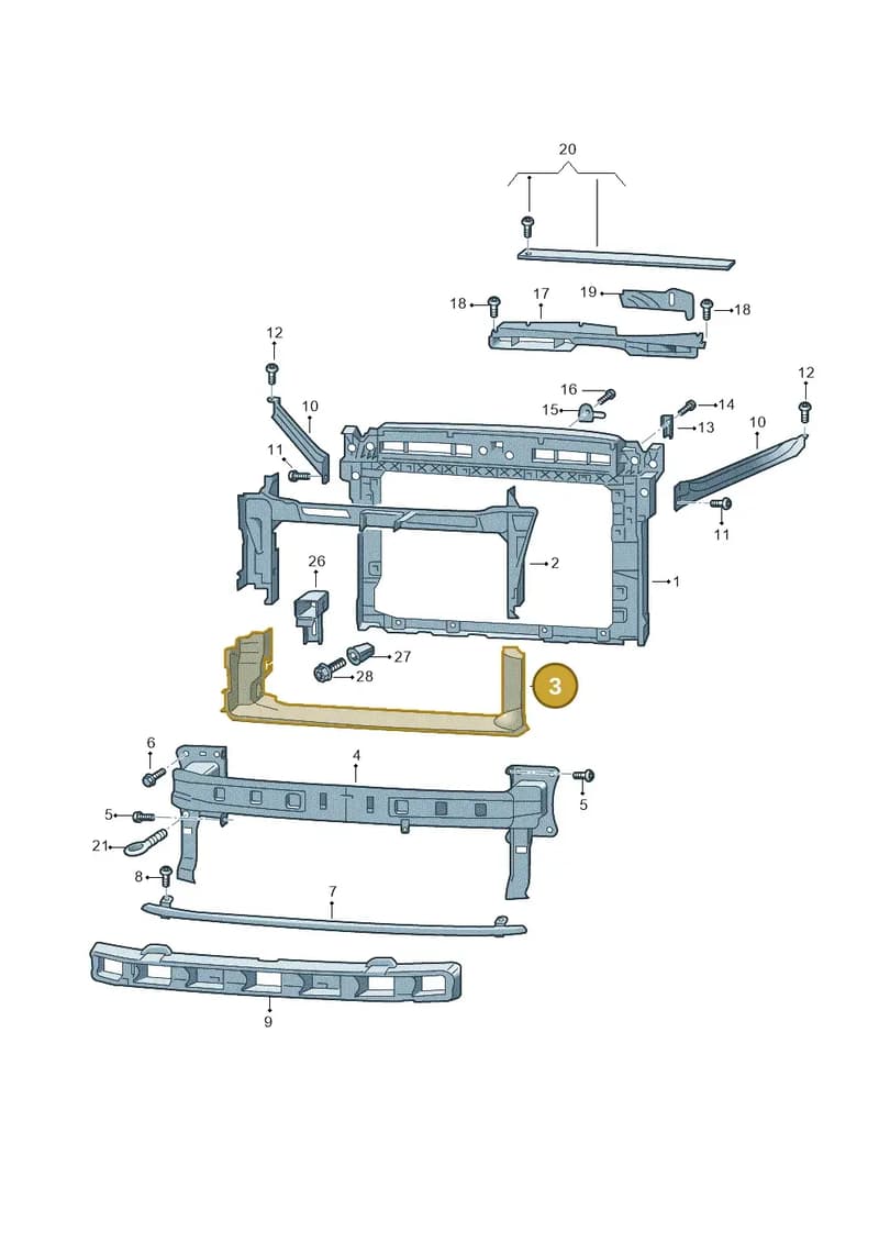565121295H — Skoda Kodiaq (2018-2022) diagram 434805001, position 3